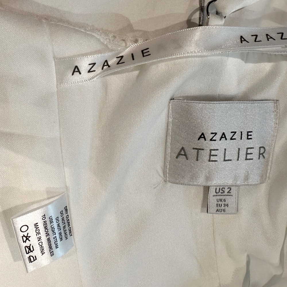 Azazie white Lace Dress - Picture 8 of 11